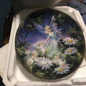 Blue and Green Floral Painting Art